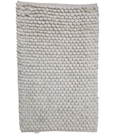Vonios kilimėlis LOTUS Button, 50 x 80 cm, 60% poliesteris/40% medvilnė, ecru