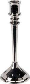 Žvakidė, aukštis 22 cm, tamsaus sidabro sp., aliumininė