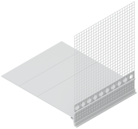 PVC jungiamasis cokolinis profilis EJOT PRAKTIKA, SOP120/01-200-160-WL-12,5, 2 m, 8806048002