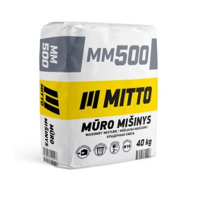 Mūro mišinys MITTO MM500, rankinis, M10, 40 kg