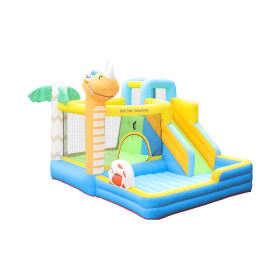 Pripučiamas batutas HATIS DINO, 335 x 275 x 245 cm, maksimali apkrova iki 135kg