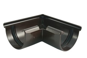 Latako kampas MARLEY, išorinis, 90° 100mm, ruda spalva, 075938