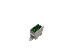 Paskirstymo gnybtas MOREK MAG1251G00, MAG25-2,  4 x 25 mm², žalios spalvos					