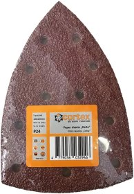 Šlifavimo lapelis CORTEX, DELTA tipo, P24, 100x150 mm, 5 vnt.