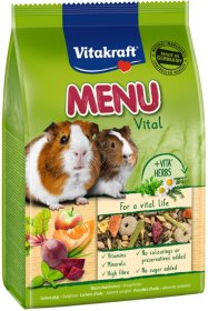 Pašaras VITAKRAFT Menu Gemuse, jūros kiaulyčių, su daržovėmis 0,4kg