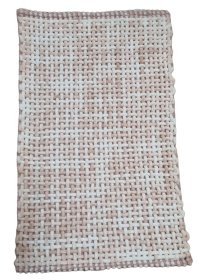 Vonios kilimėlis LOTUS Braid, 50 x 80 cm, 60% poliesteris/40% medvilnė, rožinis