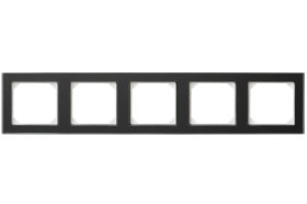 Rėmelis LIREGUS Epsilon, 5 vietų, matinės juodos sp., K14-245-05.E/BG