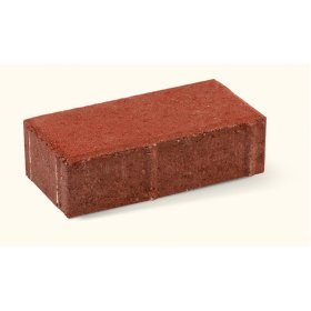 Grindinio trinkelė BRIKERS PRIZMA 6, raudona, matmenys 200 x 100 x 60 mm, 1 m² - 50 vnt.