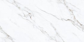 Akmens masės plytelės BUENO EURO MADRID Calacatta Gold, 80 x 160 cm, 2,560 m2/dėž., rektifikuotos, glazūruotos, poliruotos, spl. balta