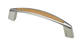 Baldų rankenėlė HETTICH, 96 mm, dengta nikeliu, buko sp., 9207831