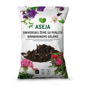 Universali žemė kambarinėms gėlėms su perlitu ASEJA, 10 l