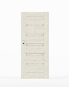 Laminuotos vidaus durys su užlaida VIVENTO PY-01, dešininės, spl. Silver oak, 2030x644x40 mm