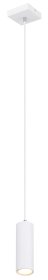 Pakabinamas šviestuvas GLOBO Robby, GU10, 1 x 35W, 230V, 1,2 m ilgio laidas, metalinis, baltos sp., 90 x 90 x 1200 mm, 57911HW