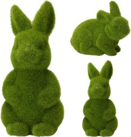 Velykinė dekoracija Zuikis, žalios sp., 2 skirtingi dizainai