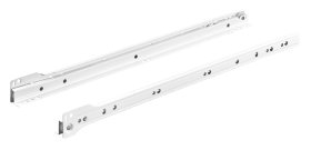 Stalčių bėgeliai, ritin., dalin. Ištr. HETTICH, 450mm, 12kg, baltos sp., 9240425