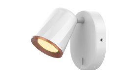 Kryptinis šviestuvas RABALUX Solange, LED, 1 x 6W, 230V, 3000K, 380 lm, IP20, metalinis, baltos sp., 80 x 122 x 120 mm, 5045