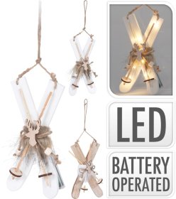 Pakabinama šviečianti dekoracija Slidės, su LED, 2 skirtingų rūšių