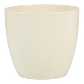 Kambarinis keraminis vazonas SCHEURICH CREME (920/28), kreminės sp., skersmuo 28 cm.
