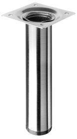 Baldų koja HETTICH, reguliuojama, sidabro spl., d-30 mm, 150 mm, 9129109