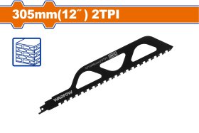 Tiesinio pjūklo pjūklelis WADFOW, plytoms, 2 TPI, 305 mm, WJT1243HM