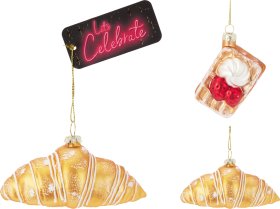 Eglutės žaisliukas Desertas, stiklas, 2 skirtingi dizainai, 9,7 x 5,2 x 4,8 