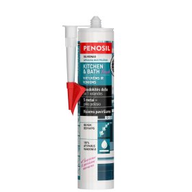 Silikoninis hermetikas PENOSIL Kitchen & Bath Fresh, baltas, 310 ml, virtuvės ir vonios