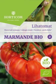 Daržovių sėklos, HORTICOM pomidorai valgomieji Marmande BIO, 0,2 g.