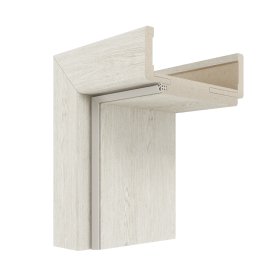 Laminuota durų stakta VIVENTO, reguliuojama, su apvadais, komplektas durų varčiai, dešininė, spl. Silver oak, 100-140x91x2108 mm, 2 vnt., 110-140x91x985 mm, 1 vnt.