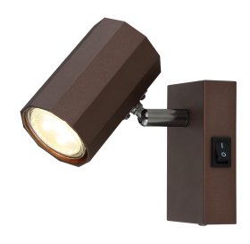 Kryptinis šviestuvas GLOBO James, GU10, 1 x 25W, 230V, matinės bronzos spalvos, 70 x 140 x 145 mm