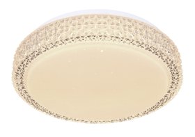 Lubinis LED šviestuvas GLOBO Ovi, 12W, 230V, 1000 lm, 2700/4200/6500K, akrilas, kristalai, 260 x 80 mm, 41749-12