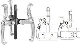 Guolių nuėmėjas trišakis TOTAL, CR-V, max 4T, 4"/100 mm, THTGP346