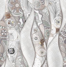 Plytelių keraminis dekoras KAI/CERAMICA FIORE, Marquina Art Decor White 4884, 30 x 60 cm, 1,620 m2/dėž., rektifikuotos, spalva balta