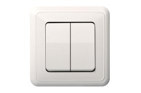 Jungiklis LIREGUS Delta, 2 klavišų, įleidžiamas, baltos sp., IJ5.10-001.Delta/B