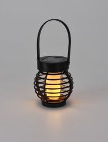 Pakabinamas žibintas SOLAR GARDEN LIGHT, LED, aukštis 11 cm, juodos sp.