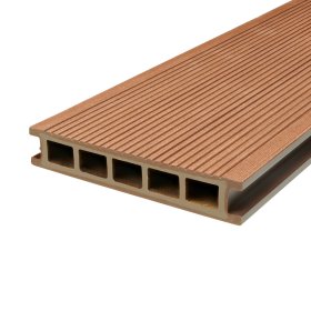 Medienos ir plastiko kompozito terasinė lenta GAMRAT, WPC, matmenys 25 x 140 x 3000mm, šviesiai ruda, 1 lenta - 0,42 m2