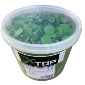 Plytelių inkarai XTOP, 2 mm, plytelių išlyginimo sistemai, komplekte 400 vnt.