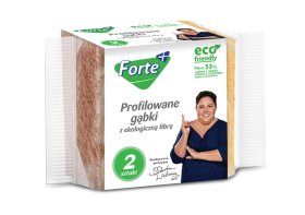 Profiliuotos kempinės FORTE+, su EKO pluoštu, 2 vnt.