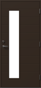 Lauko durys su medine stakta VALGE Signum, dešininės, spalva ruda, matmenys 2080 x 880 x 92 mm, A140170084