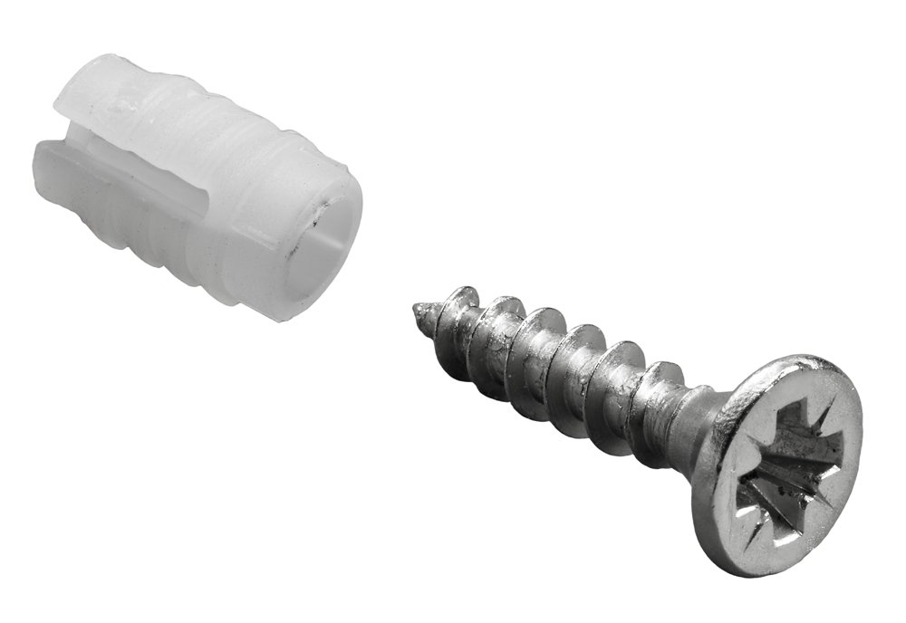 Įvorė su varžtu HETTICH, 40 vnt., 5 x 9 mm, 3,5 x 16 mm, 9081038