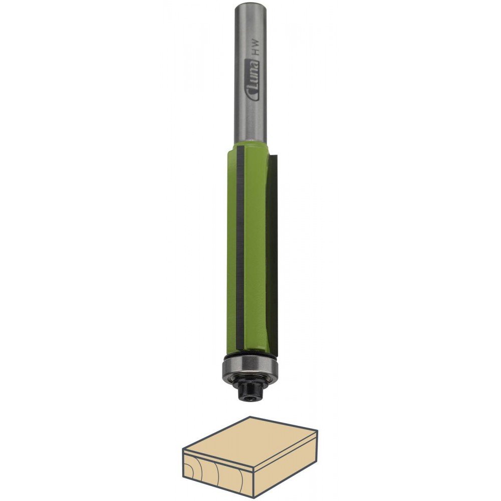 Kraštų frezos medžiui LUNA, 9 x 25 mm, 2 rėžtukų