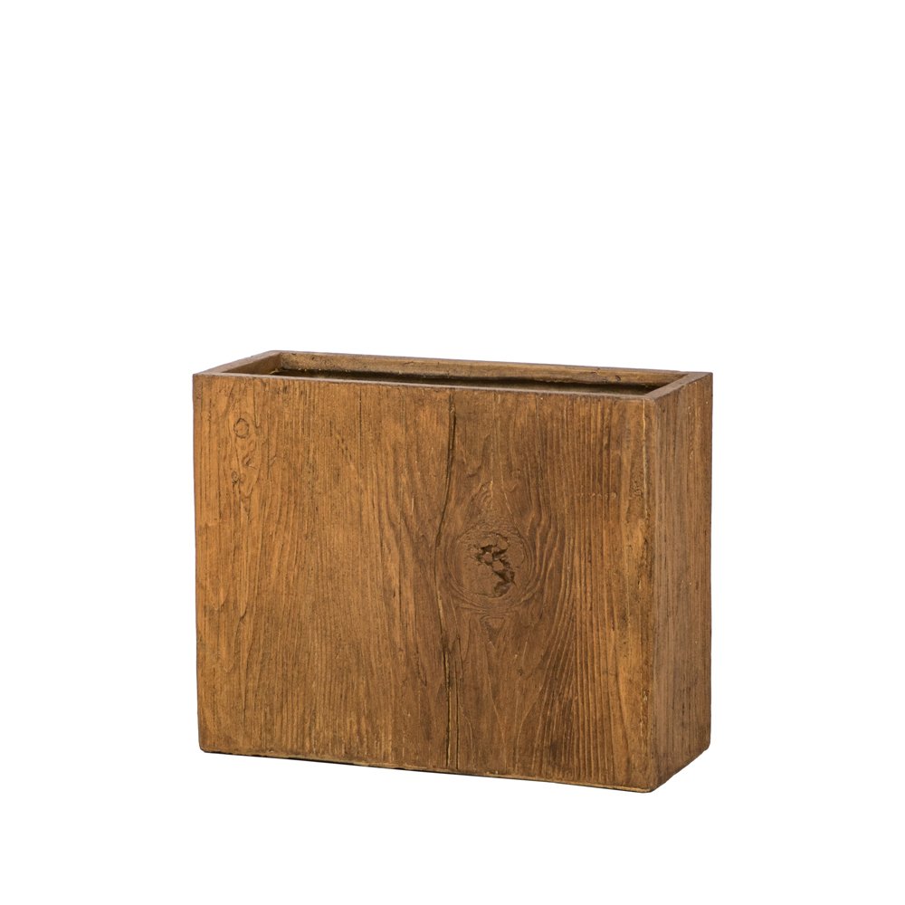 Keraminis lauko vazonas Donica Plantify I, rudos sp., 50 x 20 x 40 cm.