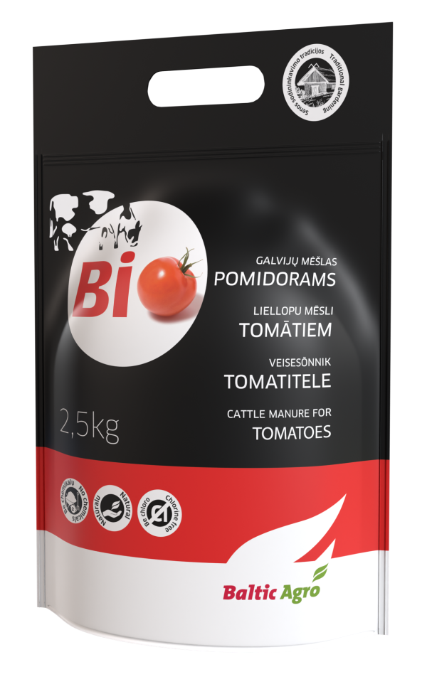 Trąšos BALTIC AGRO pomidorų derėjimui skatinti, 2,5 kg