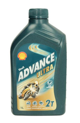 Motociklinė alyva SHELL Advance Ultra 2T, pusiau sintetinė, 1L