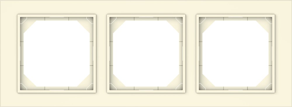 Rėmelis VILMA Qr1000 R03 Fit Line, 3 vietų, dramblio kaulo sp.