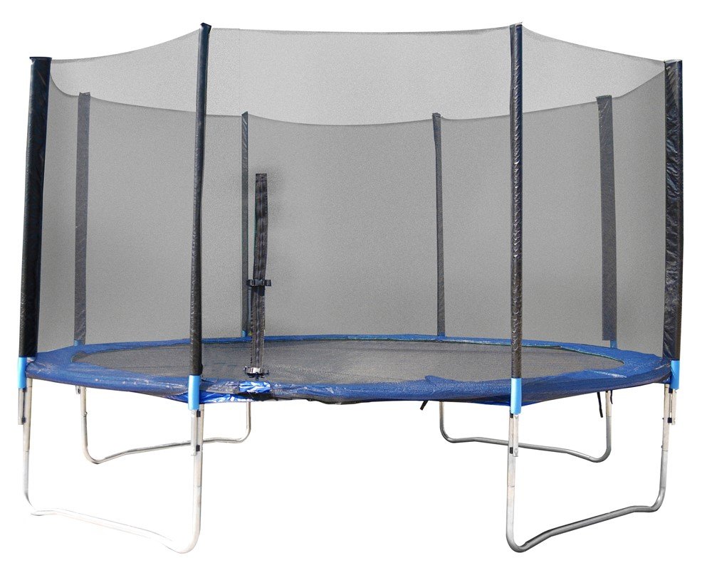 Batutas XXL, skersmuo 366cm, aukštis 80cm,su kopėtėlėmis ir apsauginiu tinklu, cinkuotas metalas, maksimali apkrova 150kg