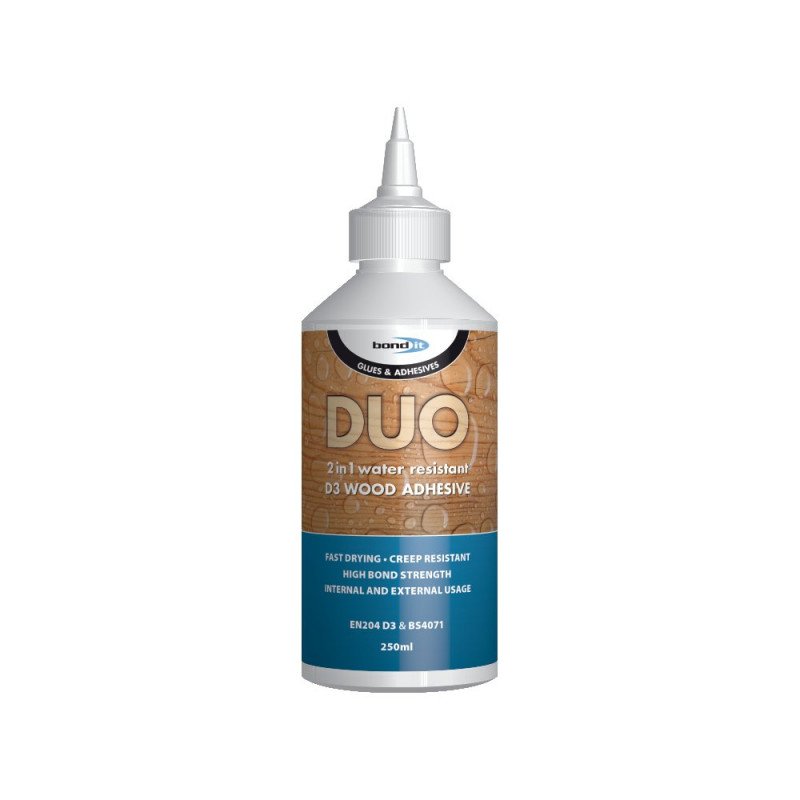 Medienos klijai BOND IT D3, 2 IN 1 Wood Glue, 250 ml