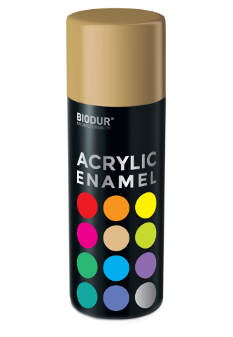 Aerozolinė emalė BIODUR Acrylic, RAL1001, smėlinė, 400ml
