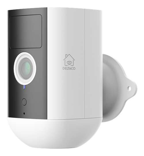 Išmanioji stebėjimo kamera DELTACO Smart Home Sh-Ipc09, WiFi, valdoma programėle, lauko, IP54, 2MP, 1920x1080, maitin. su baterija, su jud. davikliu, su IR nakt. matymu, baltas