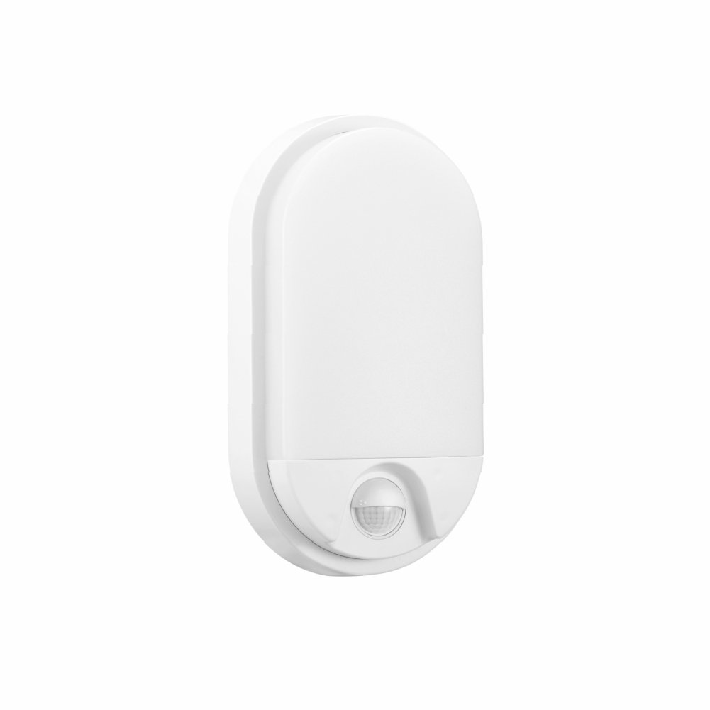 Specialiųjų patalpų LED šviestuvas EUROLIGHT Tallin Oval LED, 10W, 4000K, 850lm, su judesio davikliu, CRI80, IP54 
