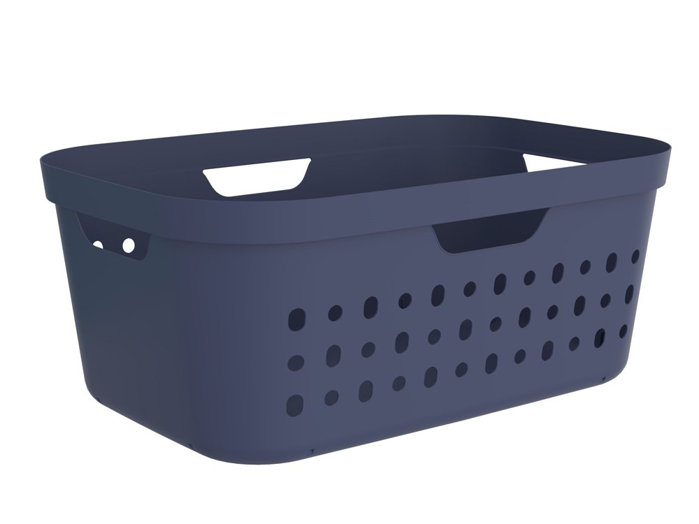 Skalbinių krepšys ROTHO Jona, tamsiai mėlyna sp., 39 l